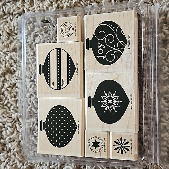Set of 7 NEW Ornament Stamps - Picture 1 of 9